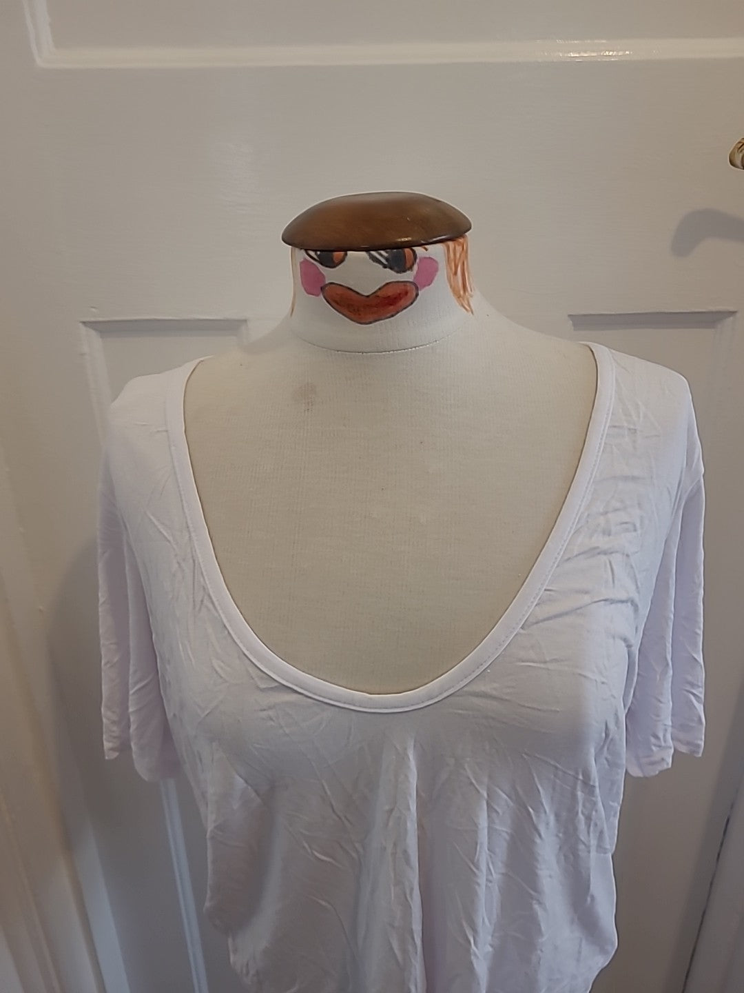 Brand New In The Style Size 10 White Short Sleeved Tshirt