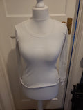 Ladies Peacock's Size 6-8 White Long Sleeve T-shirt