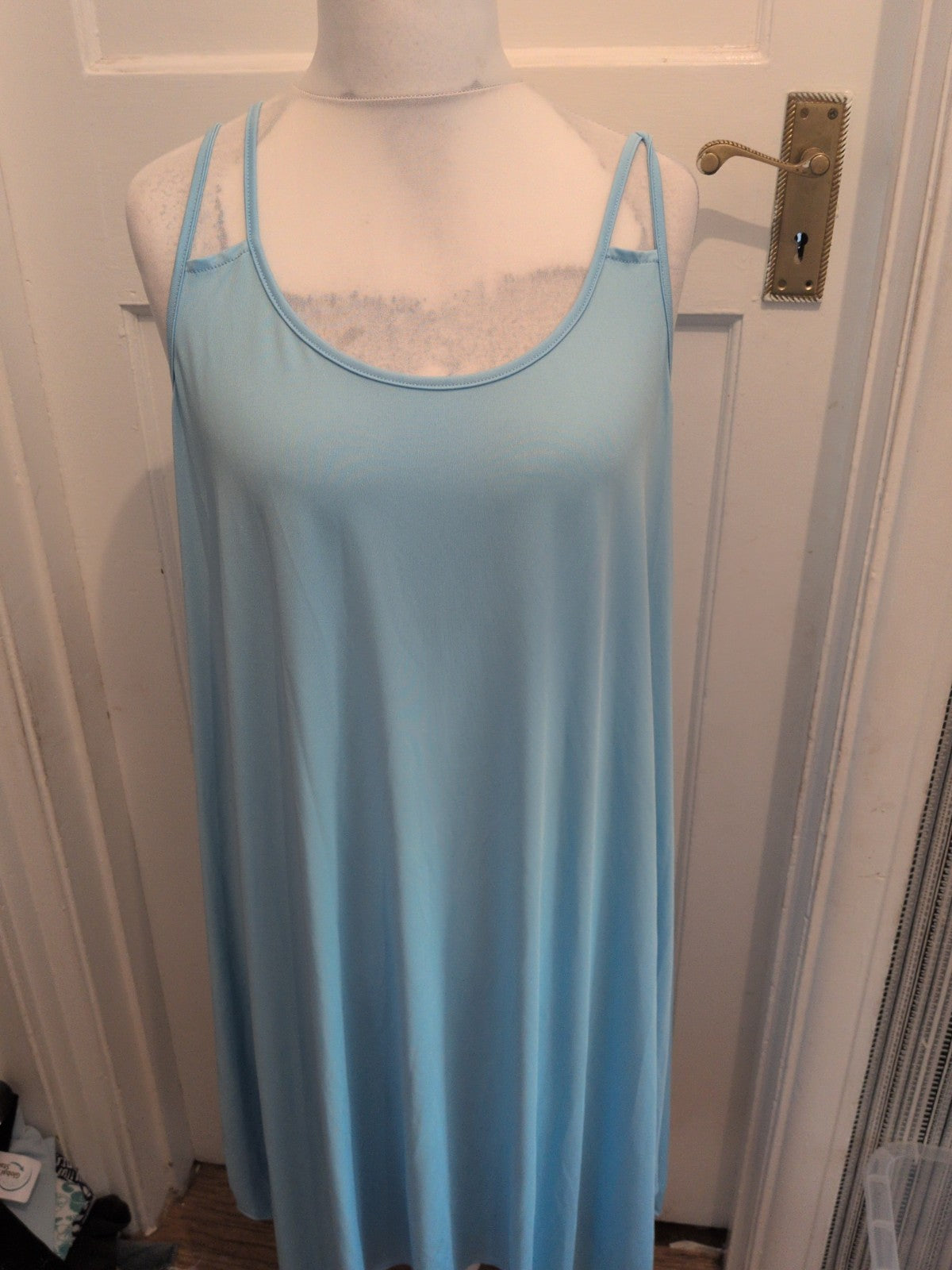 Shein 3XL Pale Blue Sleeveless Dress
