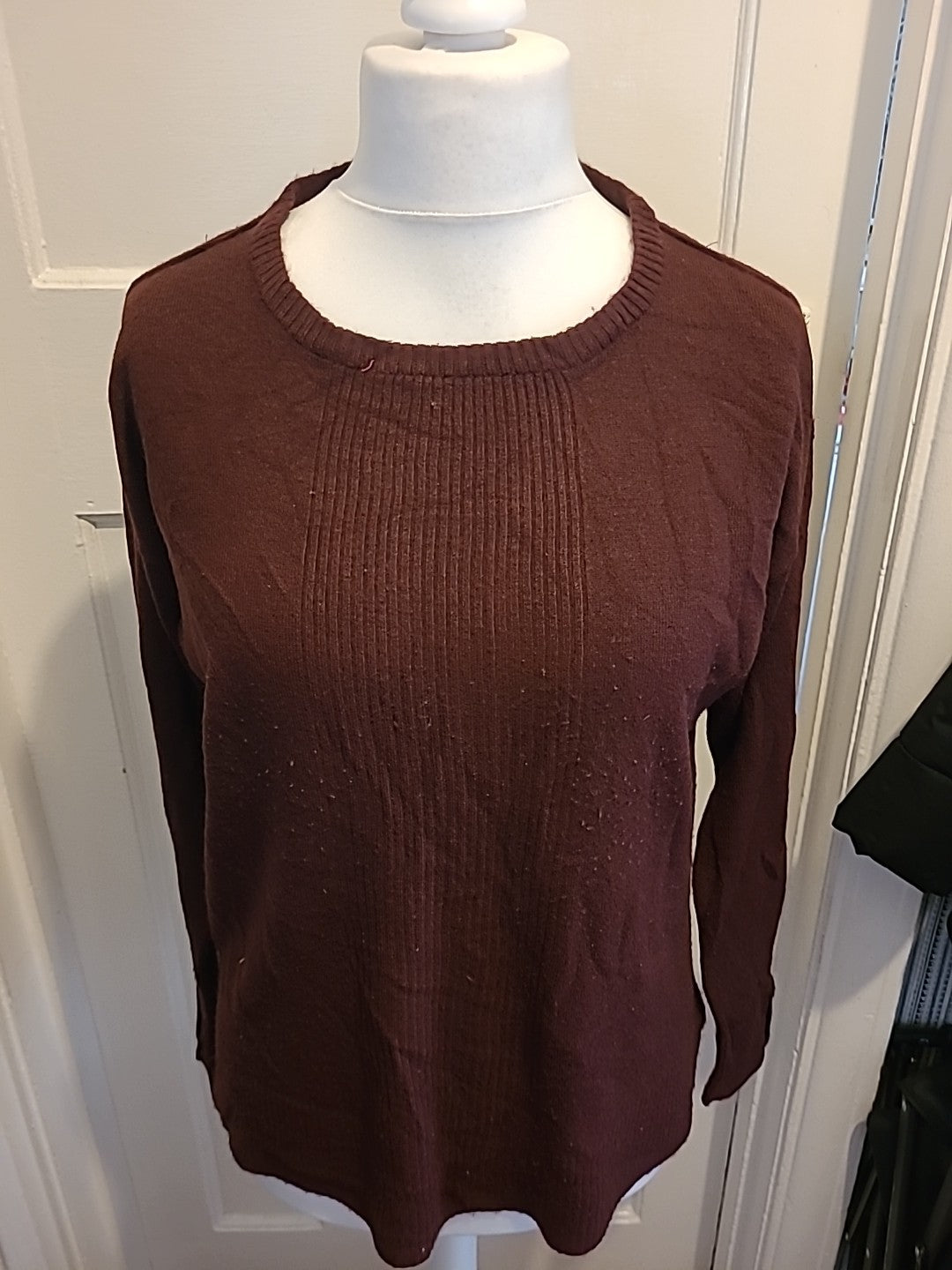 Ladies Select Size Large Deep Purple Pullover Jumper