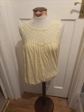Ladies Dorothy Perkins Size 12 Yellow Sleeveless Tshirt