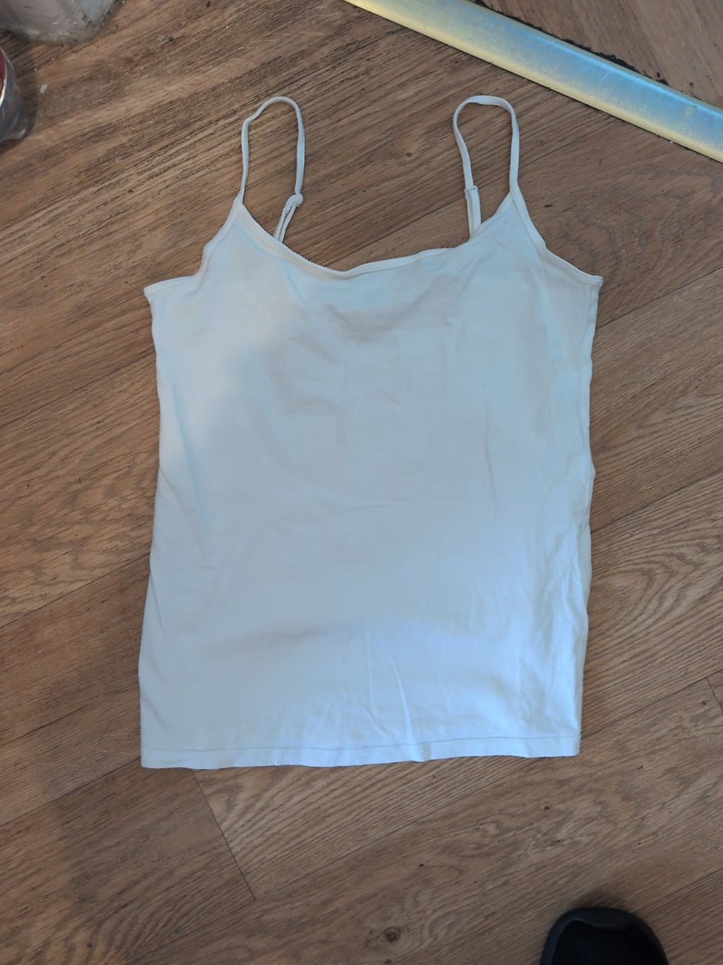 Primark Small 10-12 White Sleeveless Stretch Cami