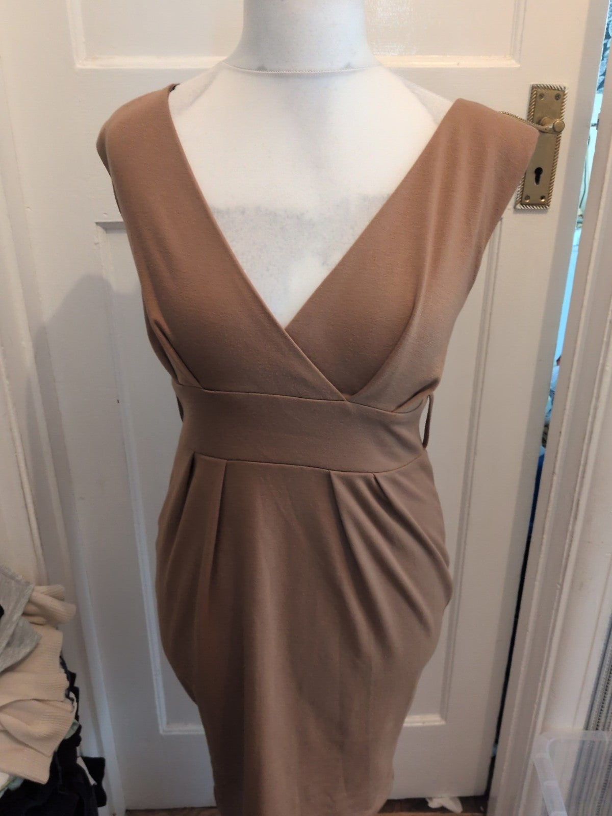 Dorothy Perkins 12 Brown Sleeveless Padded Dress