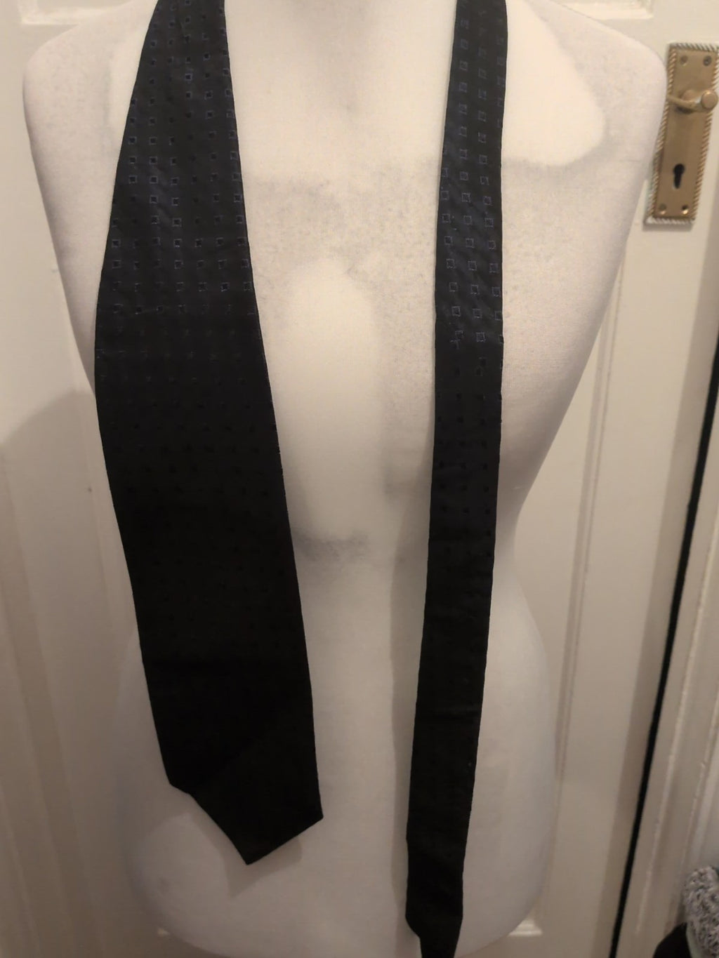 American Essentials Navy Patterned Tie