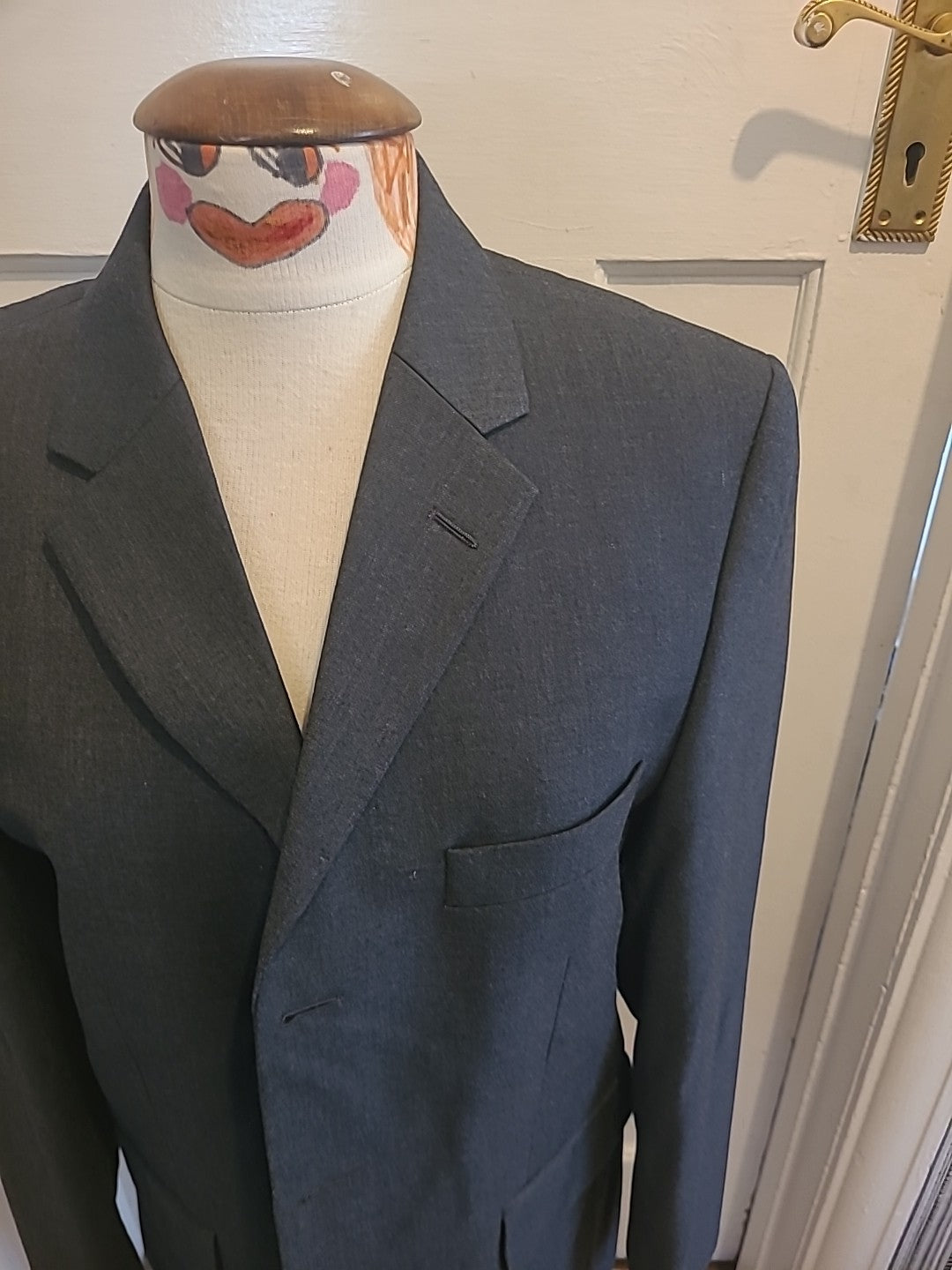Mens Burton Size 40" Grey Lined Padded Jacket