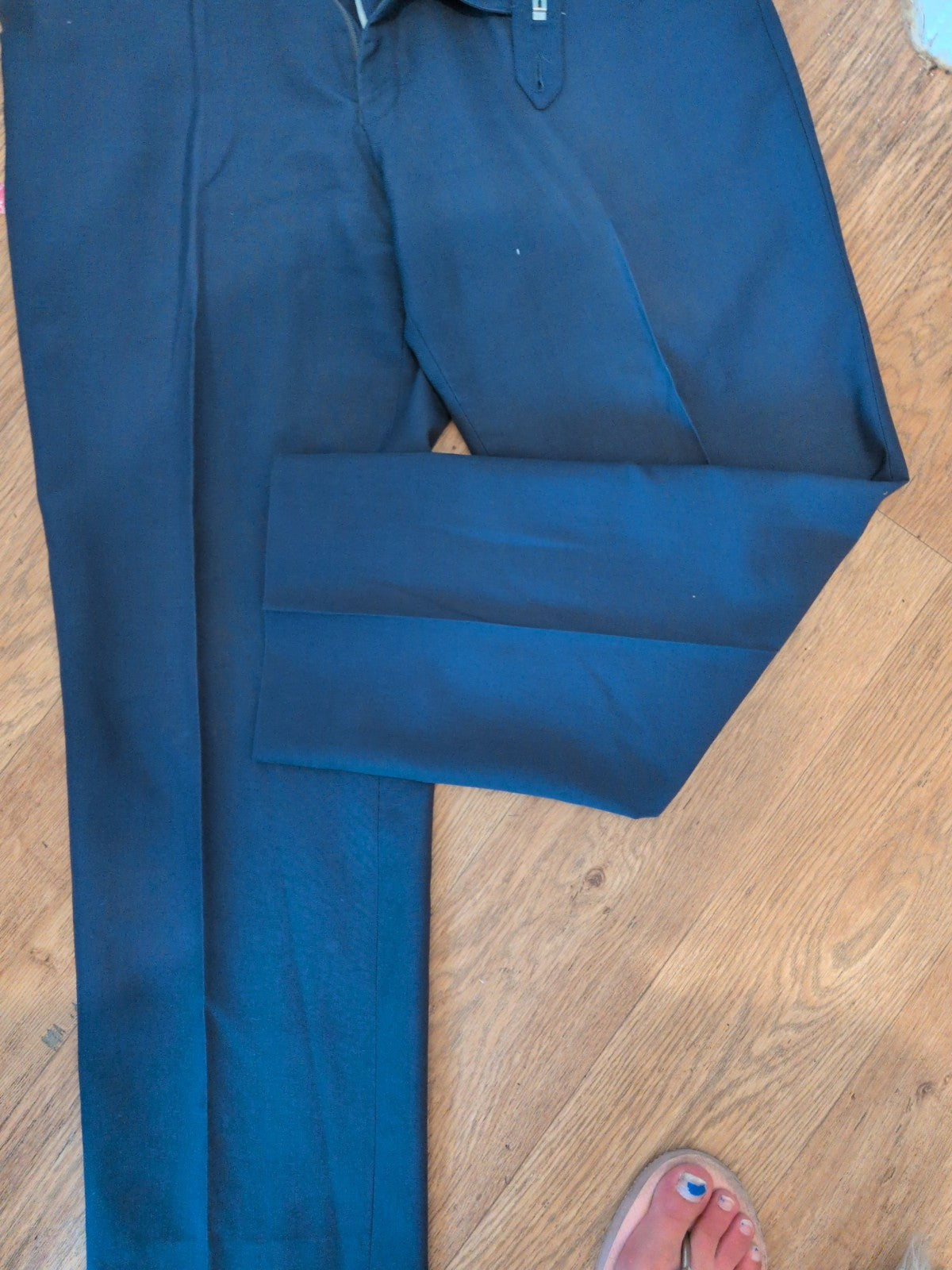Skads 36r Navy Smart Trousers