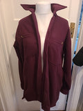 Mens Territory Size M Purple Cardigan