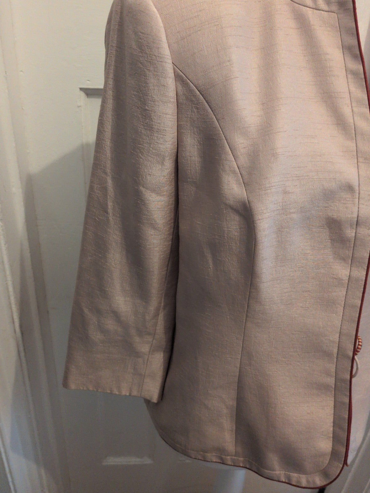 Jacques Vert 14-16 Pale Gold Lined Blazer Padded