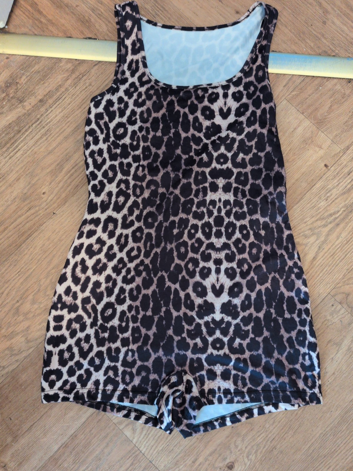 Medium Leopard Print Sleeveless Playsuit