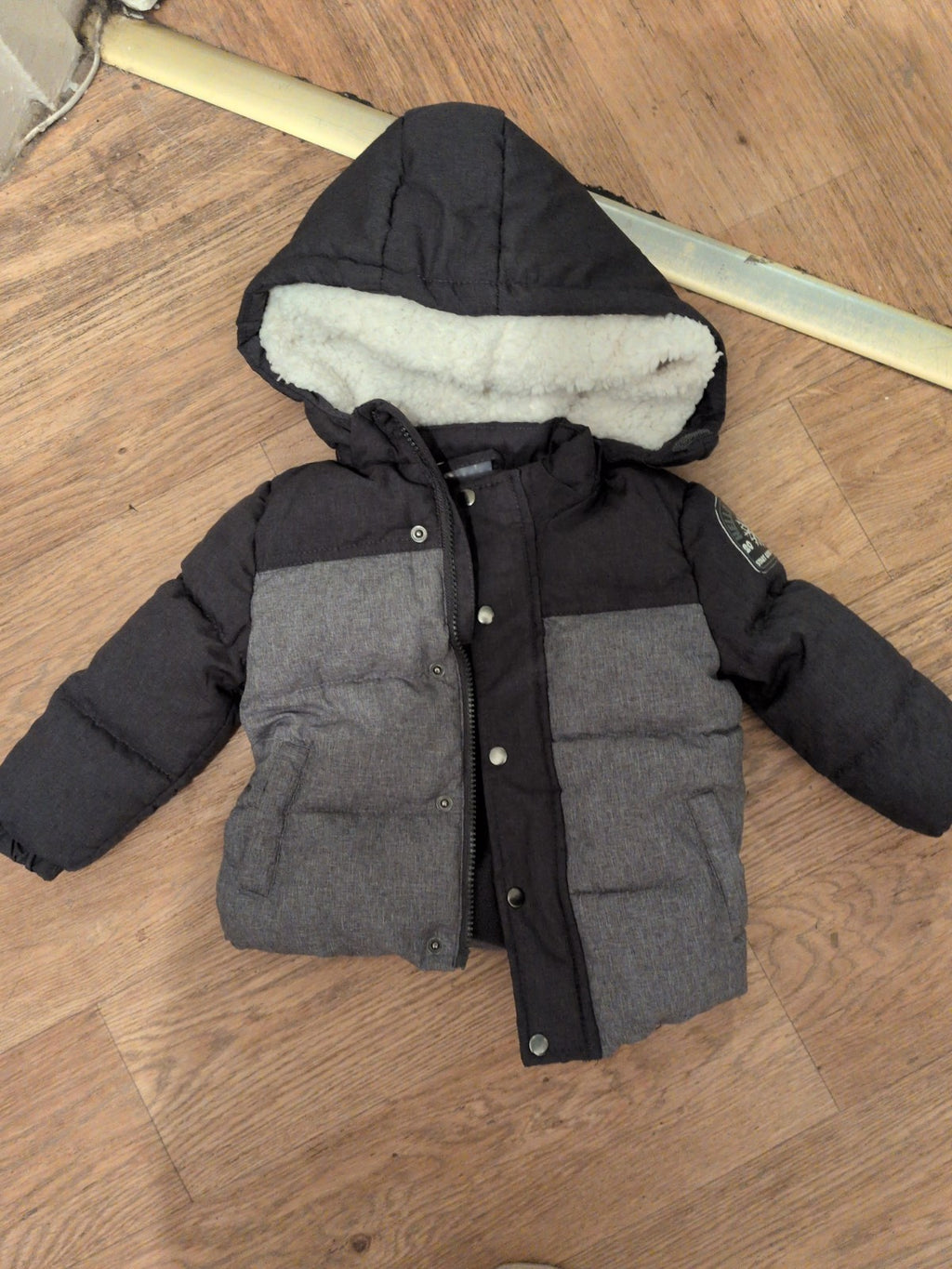 So Cute 12-18 Months Fleece Lined Full Zip Puffer Jacket