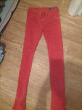Ladies Kaporal Size Euro 34(8-10) Salmon Slim Jeans