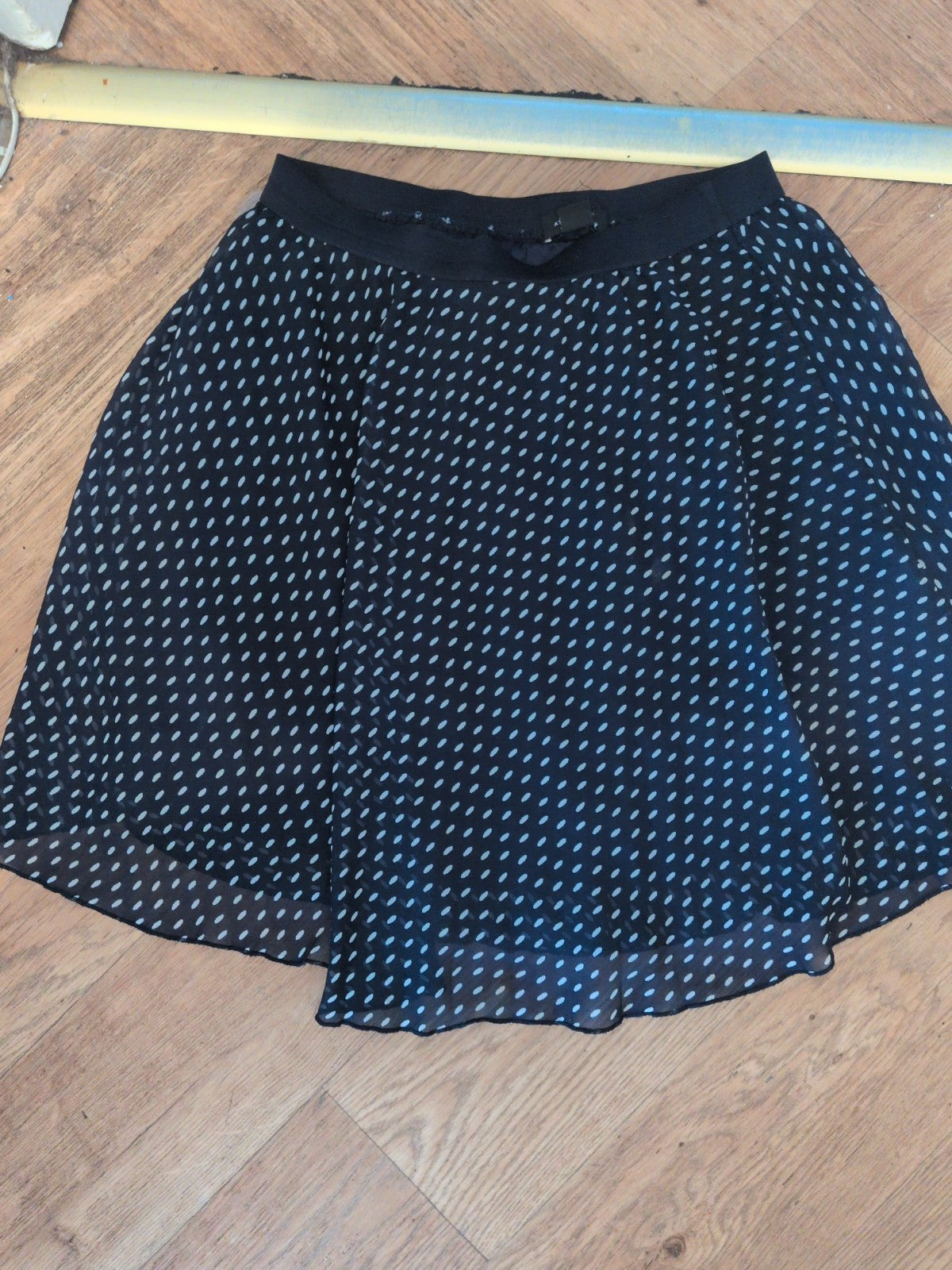Primark 12 Polkadot Lined Short Skirt Elasticated