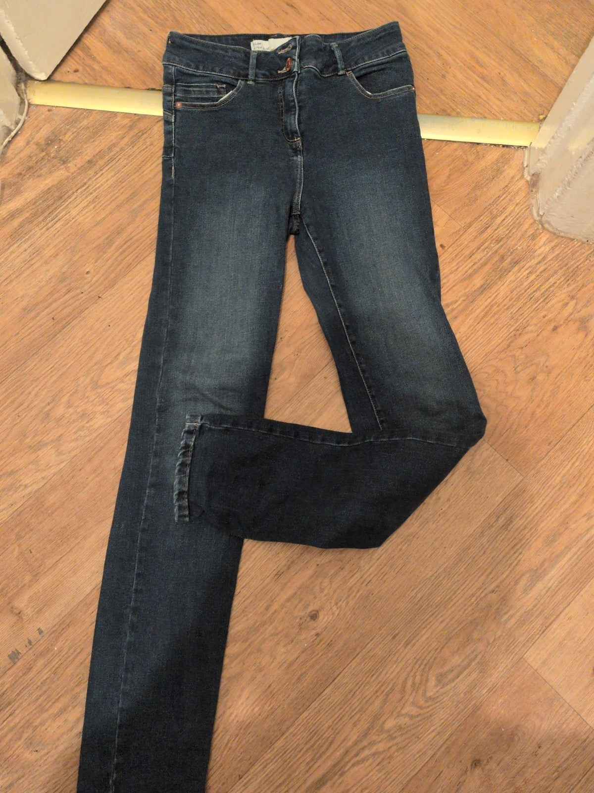 Ladies Next Size 10 Long Slim High Rise Jeans