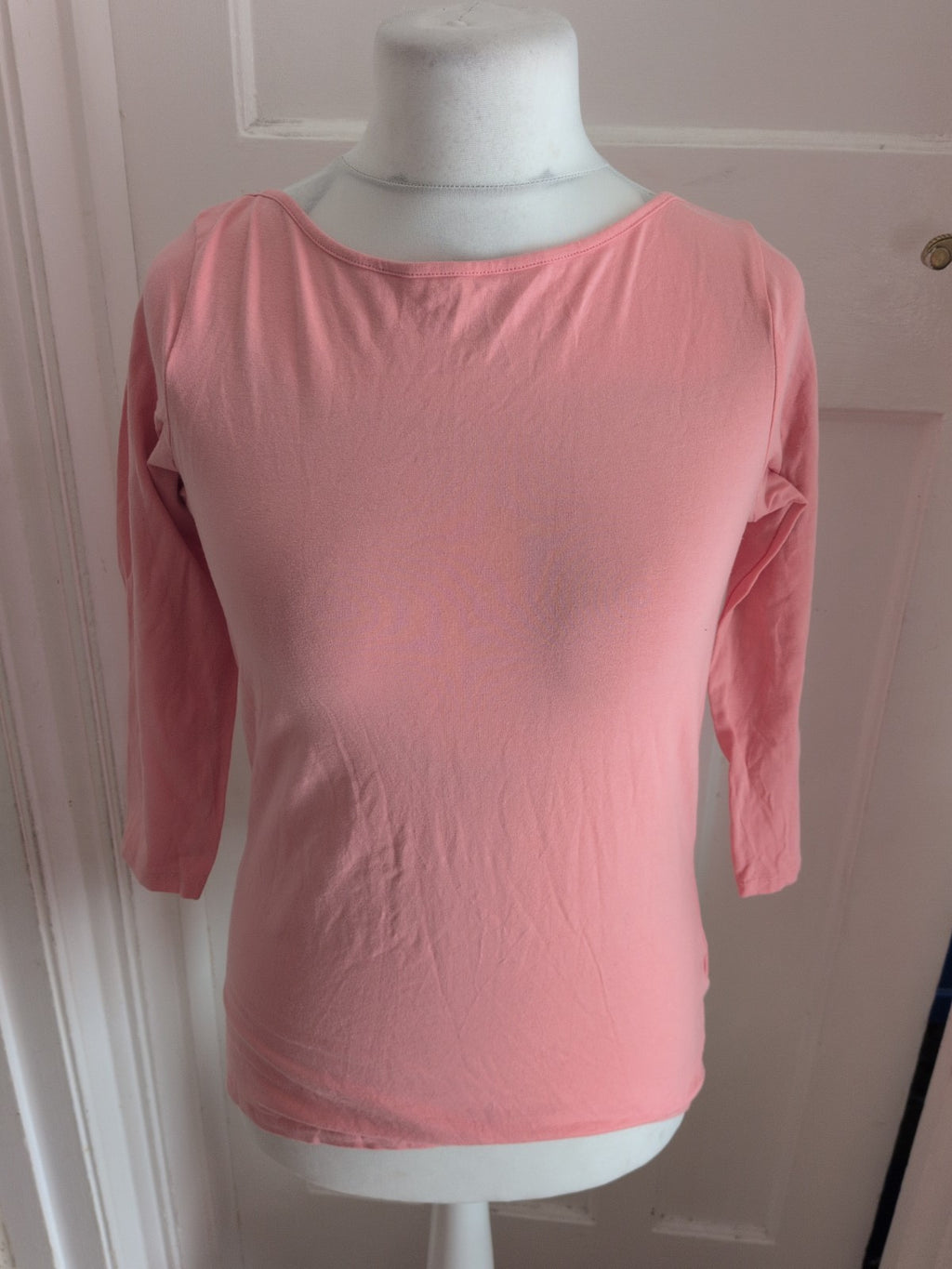 Primark 16 Pink T-shirt Stretch Slash Neck