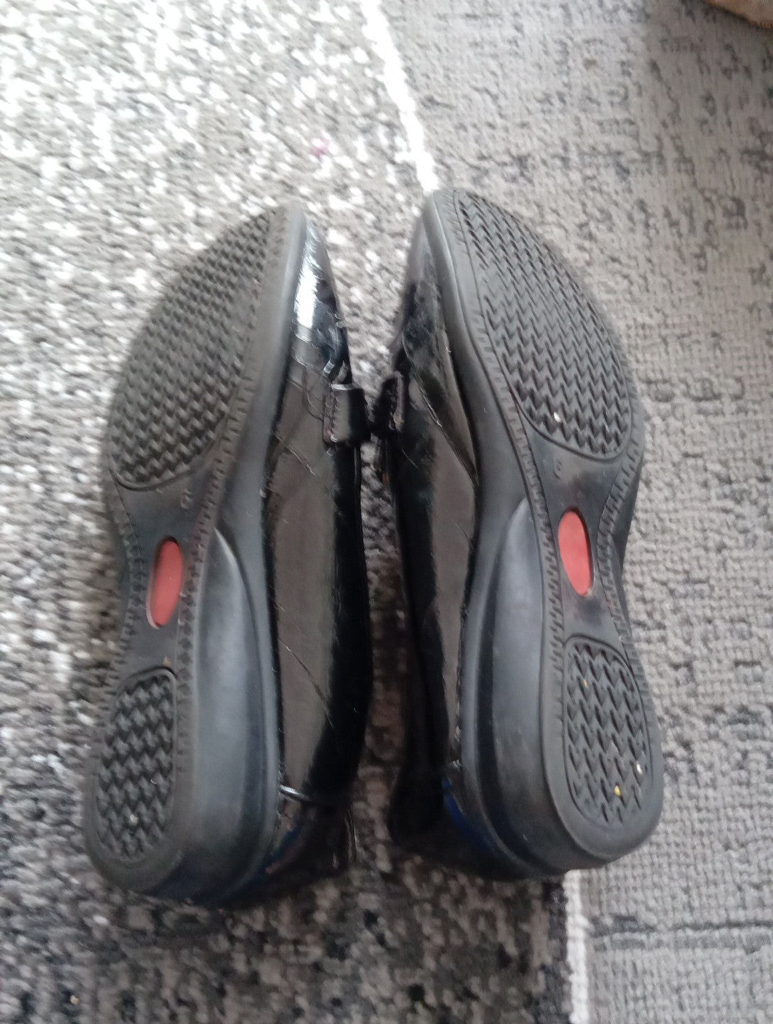 Ladies Dr Keller Black Patent Shoes Size 6 Free Delivery