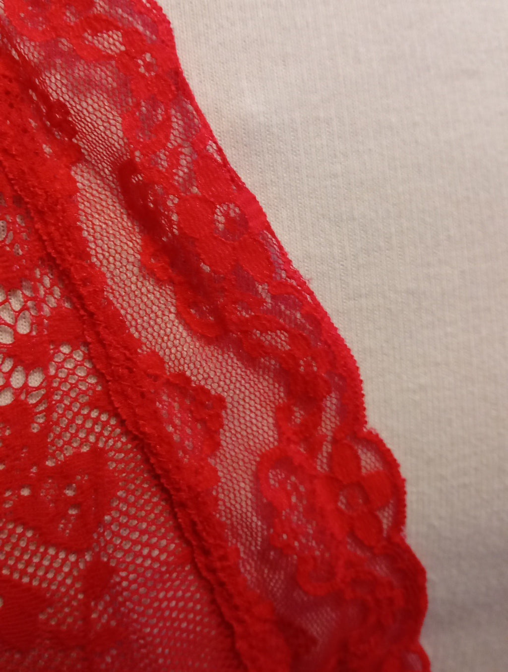 Ladies Love Honey One Size Red Lace Lingerie