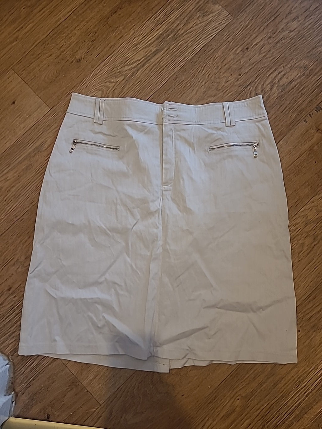 Ladies Excel Plus Size 2XL Beige Lined Skirt Lined