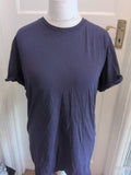 2XL Navy Short Sleeve Plain T-shirt Ladies