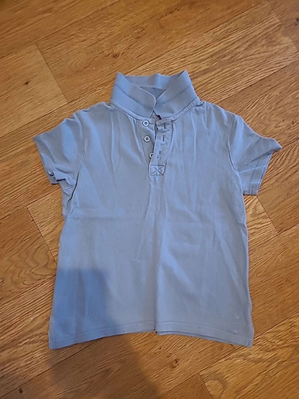 Boys 8-10 Years Blue Polo Short Sleeve