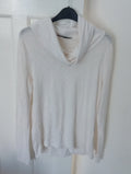Ladies Long Sleeved Roll Neck Top White Dorothy Perkins Size 14