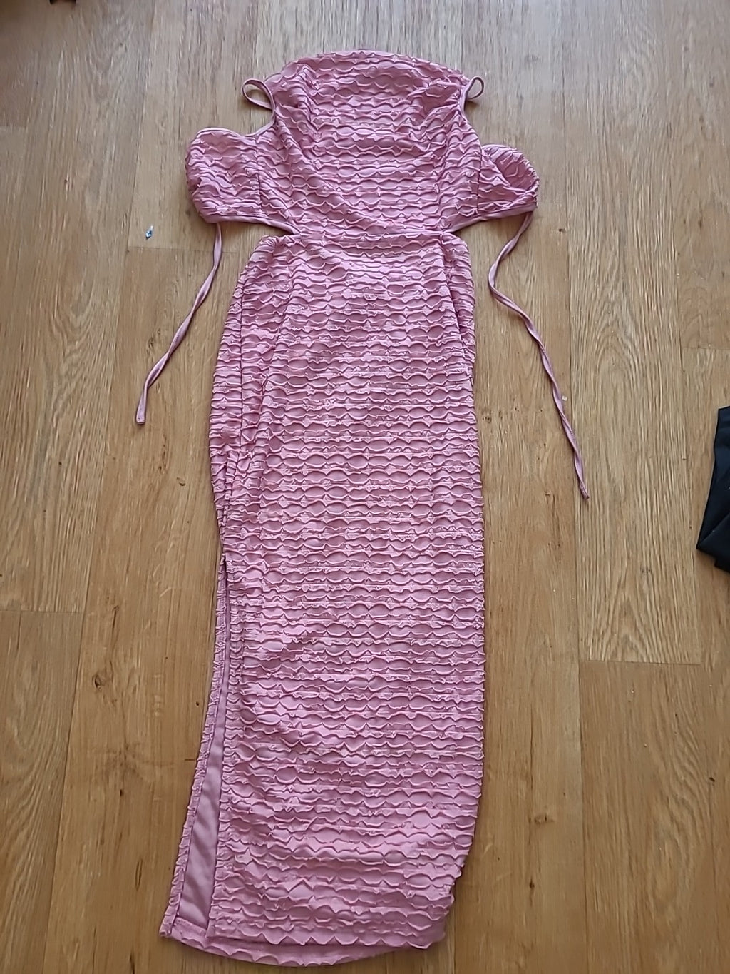 Ladies Shein Size XS Pink Blush Ruffle Dress