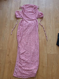 Ladies Shein Size XS Pink Blush Ruffle Dress