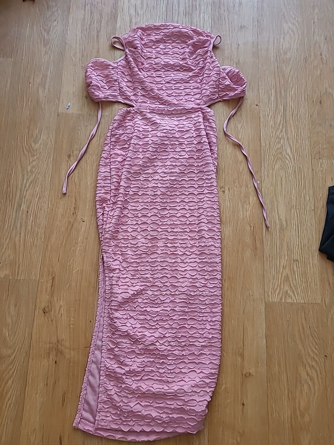 Ladies Shein Size XS Pink Blush Ruffle Dress