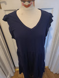 Ladies Pep&Co Size Large Navy Short Sleeved Midi Dress