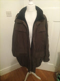 Mens Sympatex Size L/XL Green Windproof/Waterproof/Breathable Coat Heavy