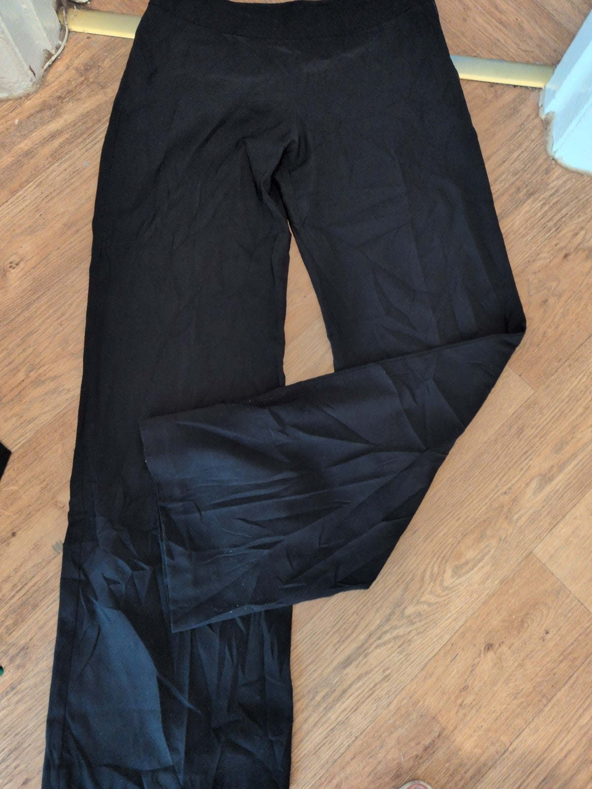 Tall 14 Long Black Side Zip Trousers