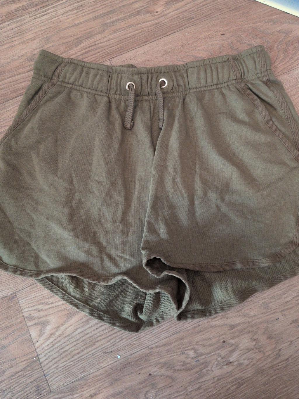 George 14-16 Dark Khaki Bronze Elasticated Sweat Shorts