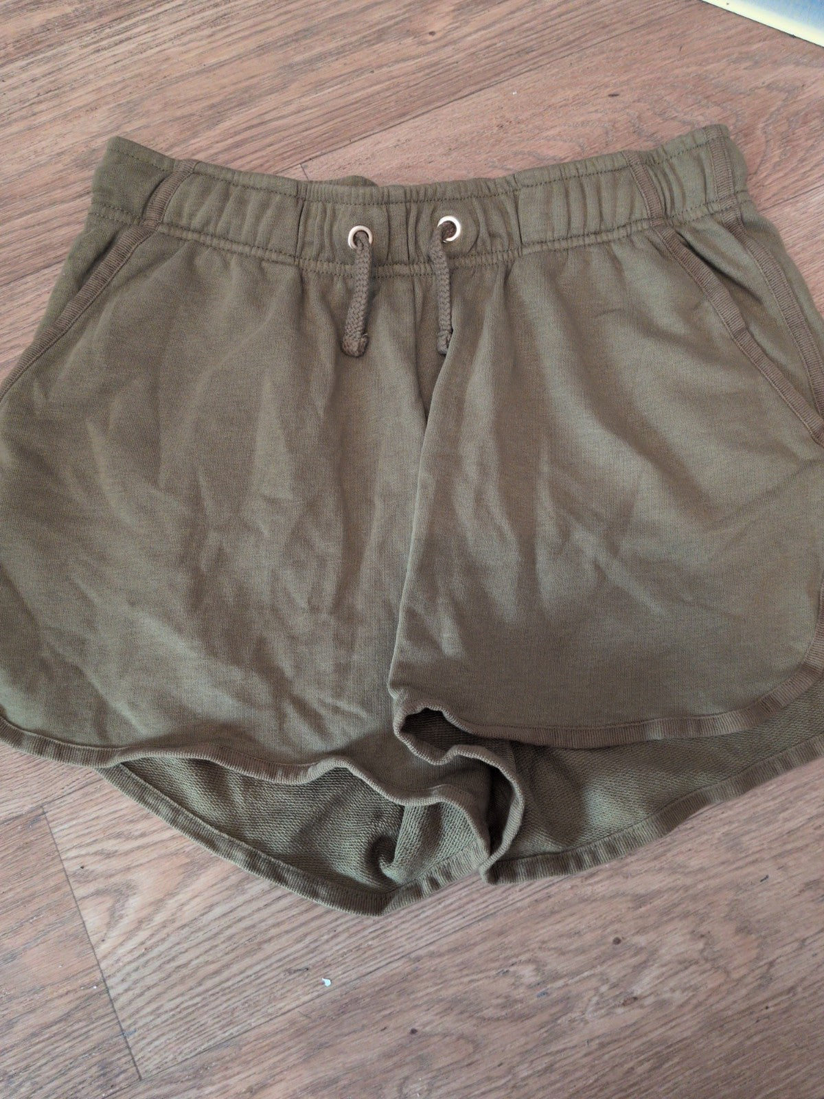 George 14-16 Dark Khaki Bronze Elasticated Sweat Shorts