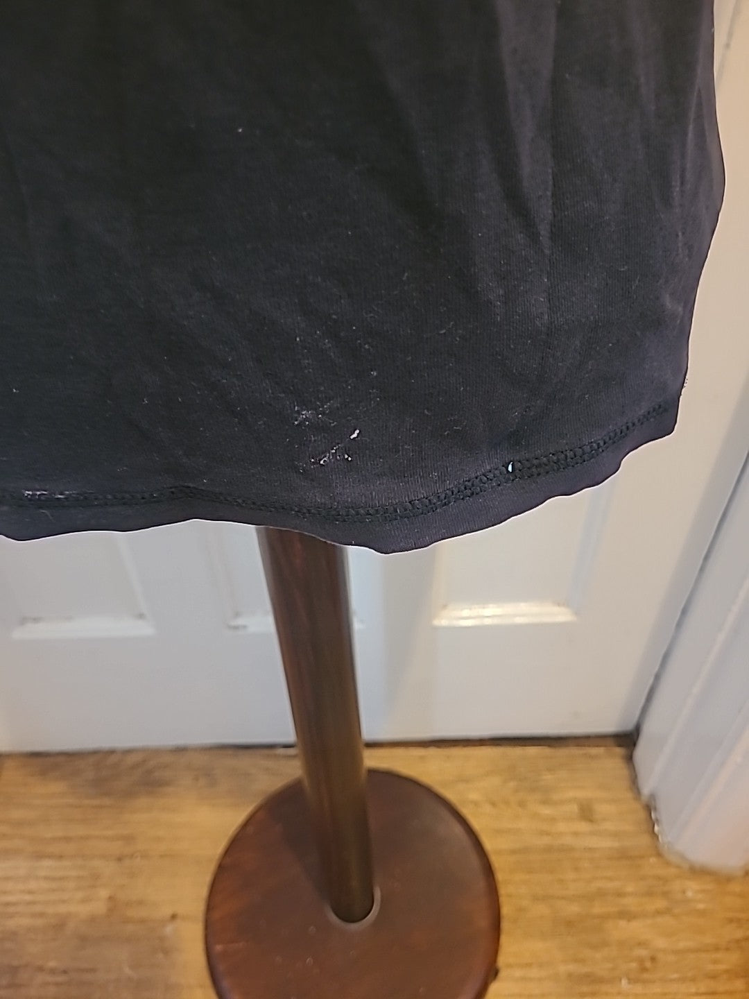 Ladies George Size 12 Black Short Sleeved Tshirt(Marks On Hem)