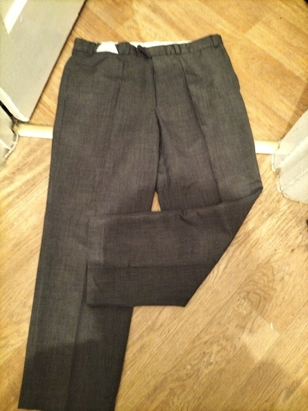 Mens EWM Size 38x31 Grey Smart Trousers