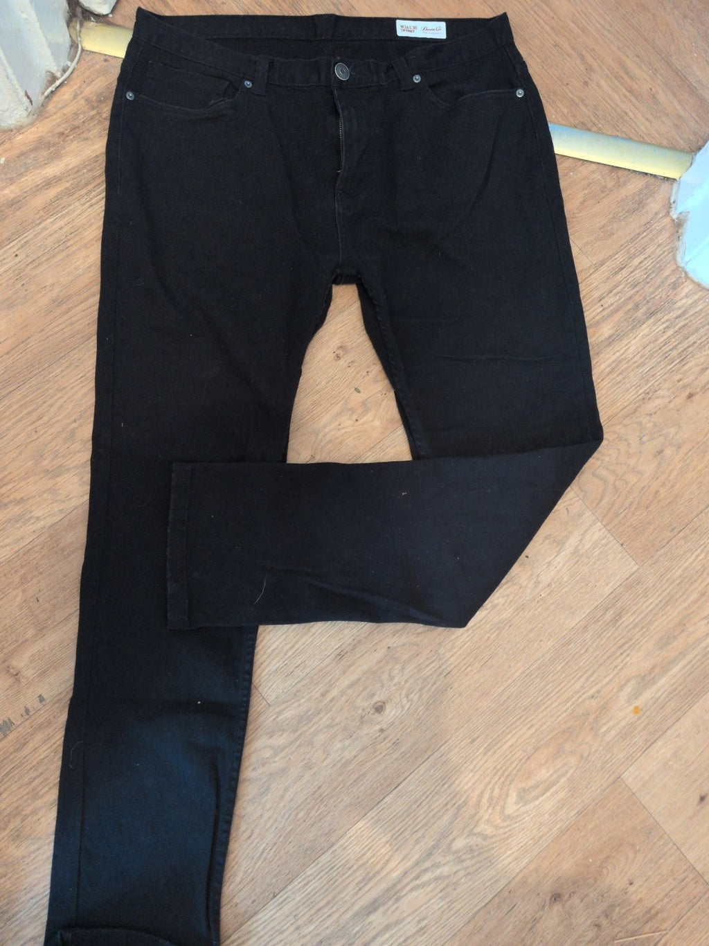 Denim&Co 36W 30L Black Skinny Jeans