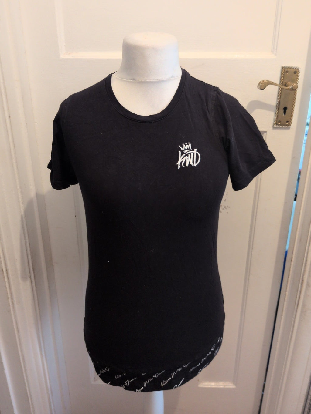 Mens KWD Size Small Black Short Sleeve T-shirt