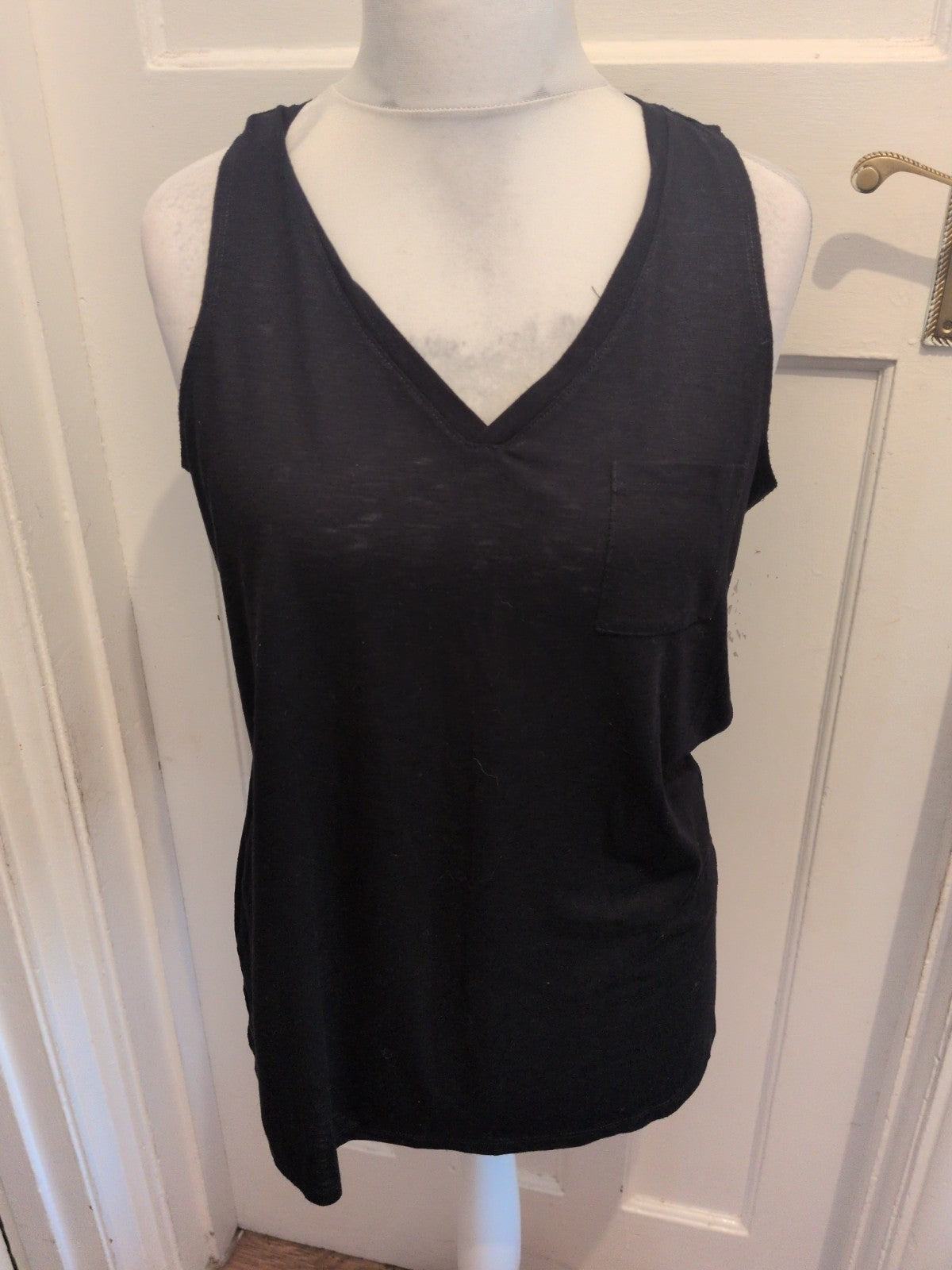 Papaya Large Black Tank Sleeveless T-shirt