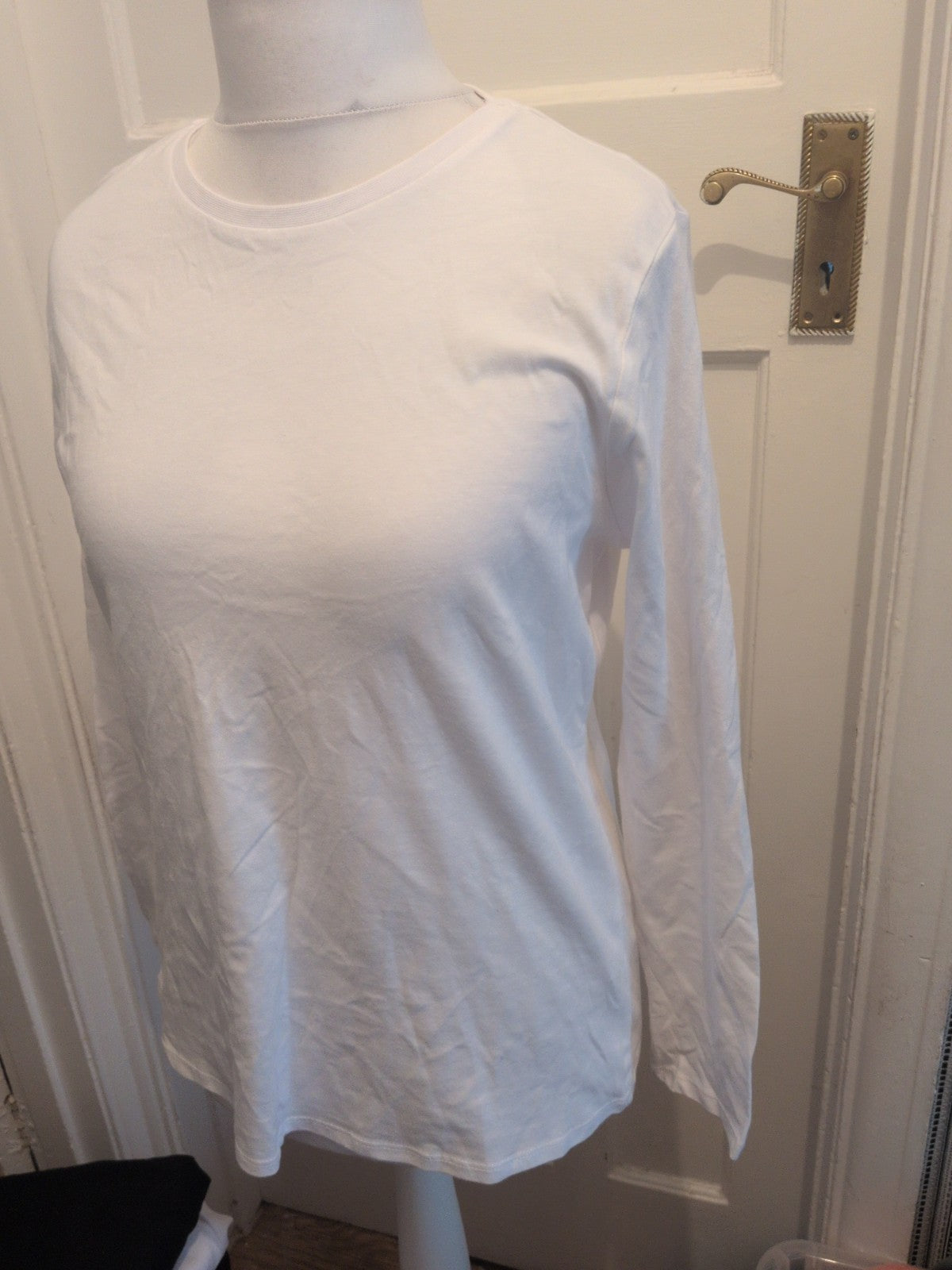 George Everyday Basics 16 Long Sleeve Crew Neck T-shirt White
