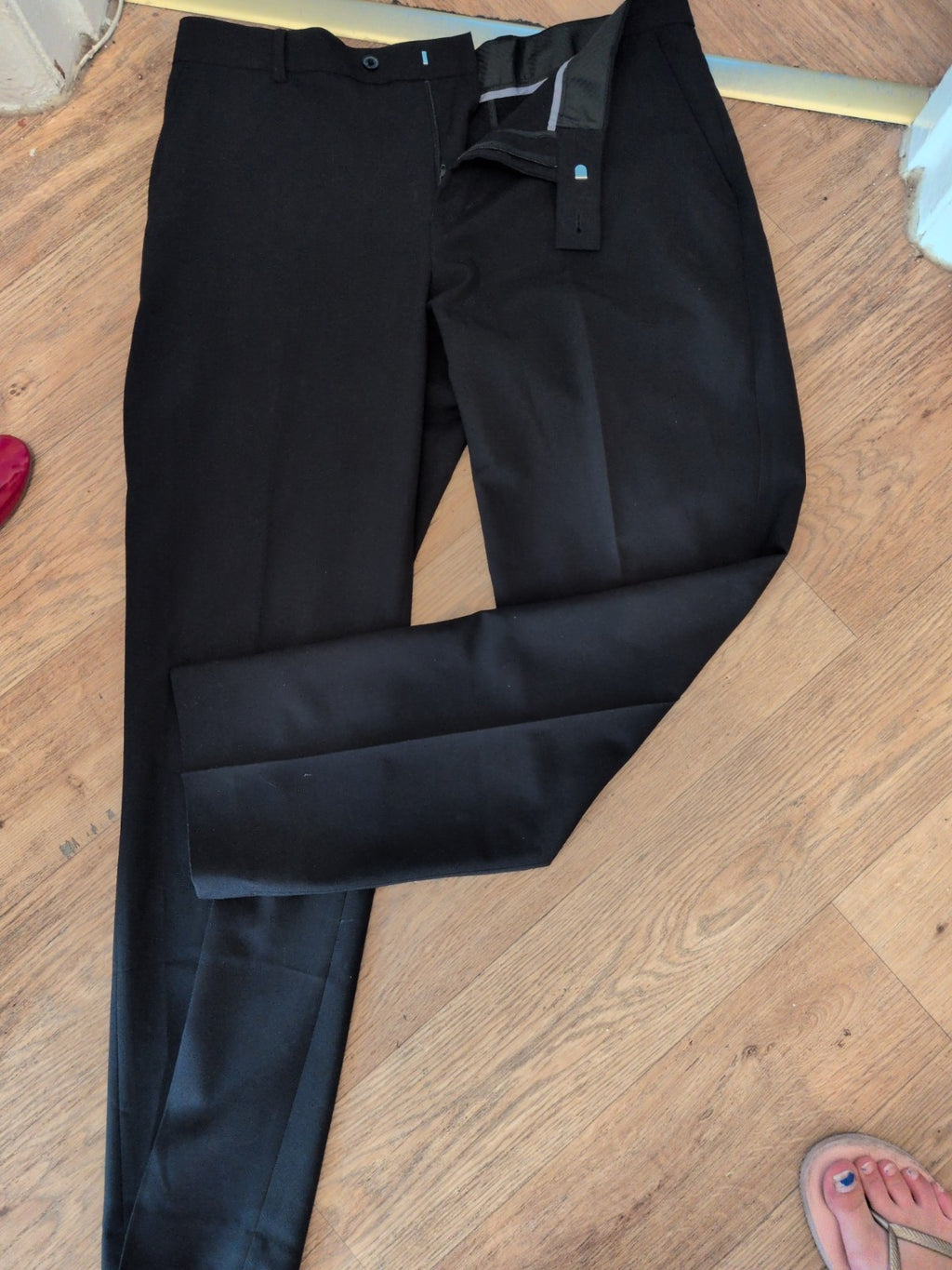 George Regular Fit 36x31 Black Smart Trousers Immaculate