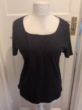 Bonmarche 16 Black Short Sleeve T-shirt