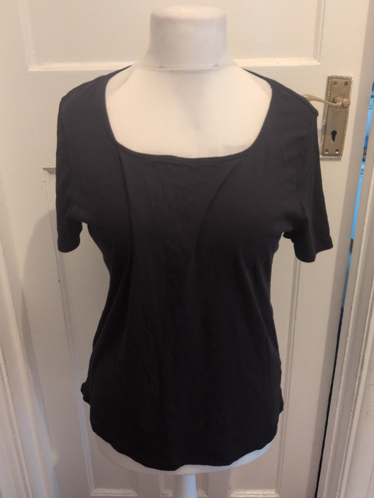 Bonmarche 16 Black Short Sleeve T-shirt