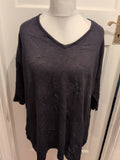 New Look Curves 20 Black Half Sleeve T-shirt