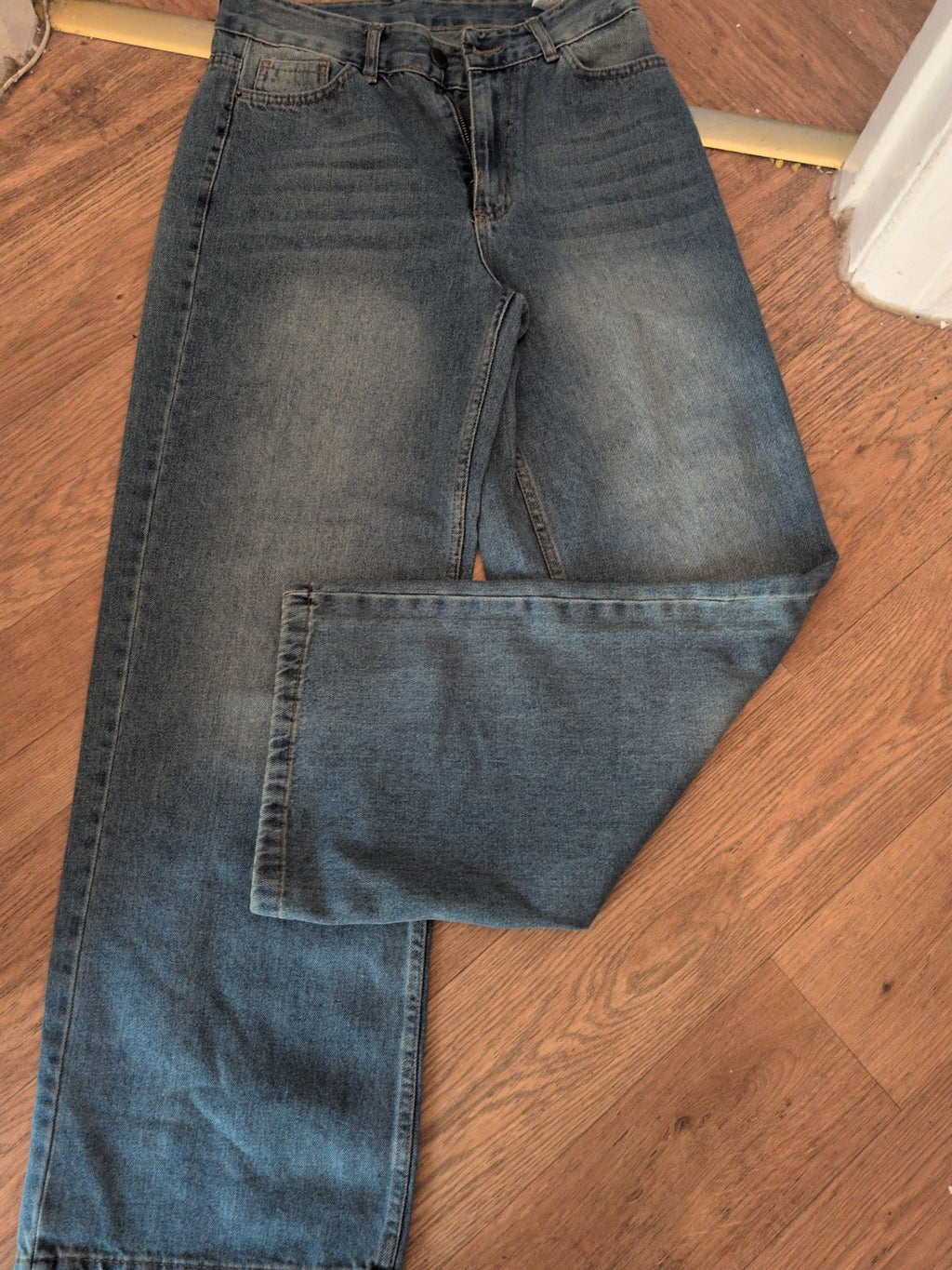 Ladies Size 14 Wide Leg Denim Jeans
