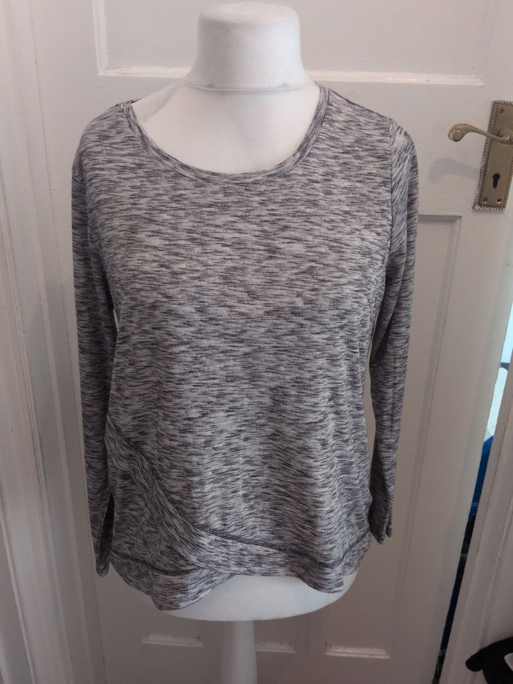 Cable & Gauge XL Grey Fleck T-shirt Long Sleeve