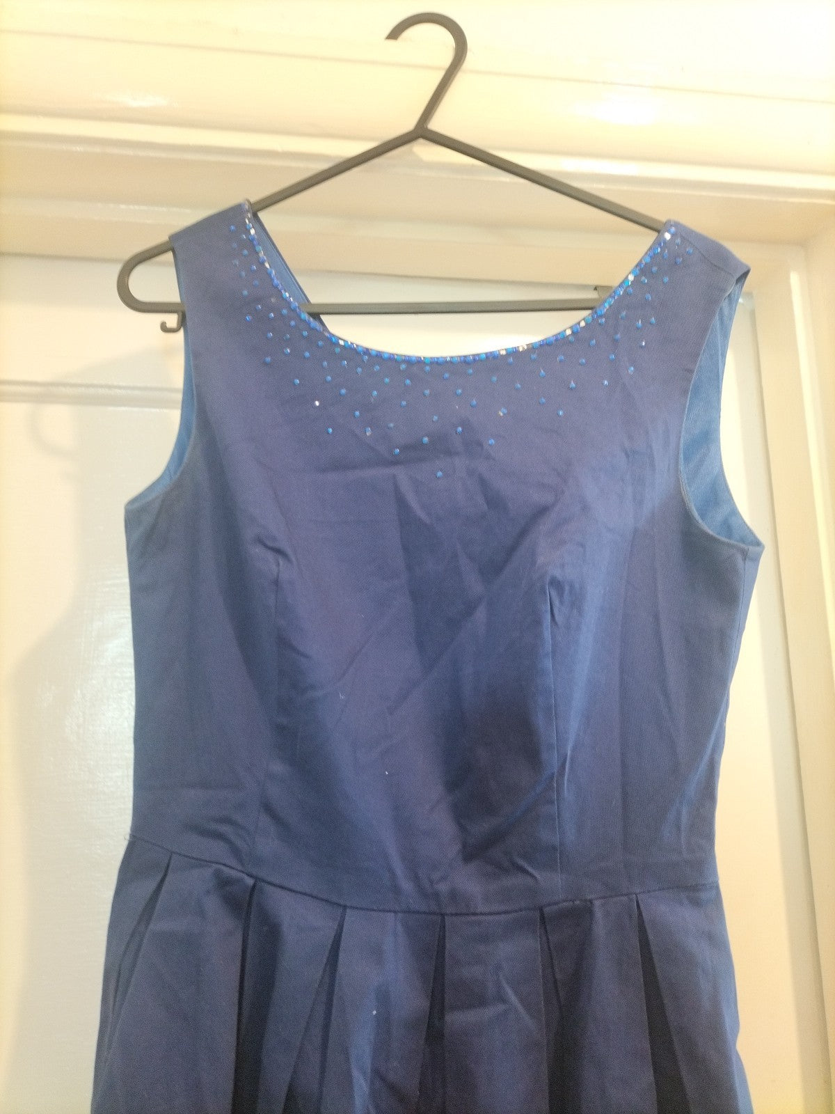 Ladies Blue Dress Size 10 Sleeveless
