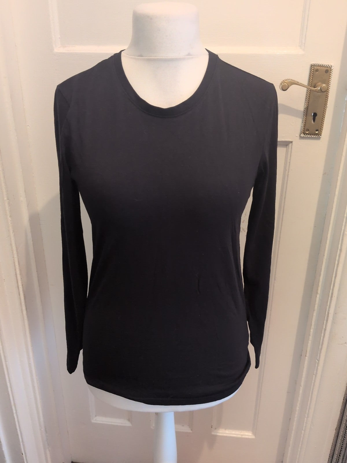 Tu Man Slim Fit Black Small Long Sleeve T-shirt