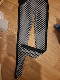 Ladies Primark Size 10 Black And White Poka Dot Leggings