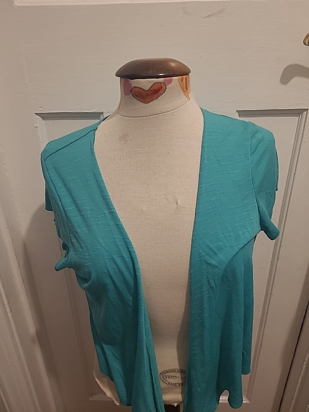Ladies Per Una Size 16 Green Short Sleeved Shrug