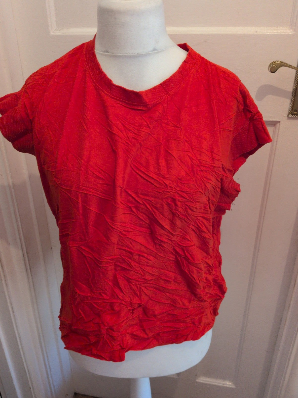 Zara XL Ladies T-shirt Short Sleeve Red