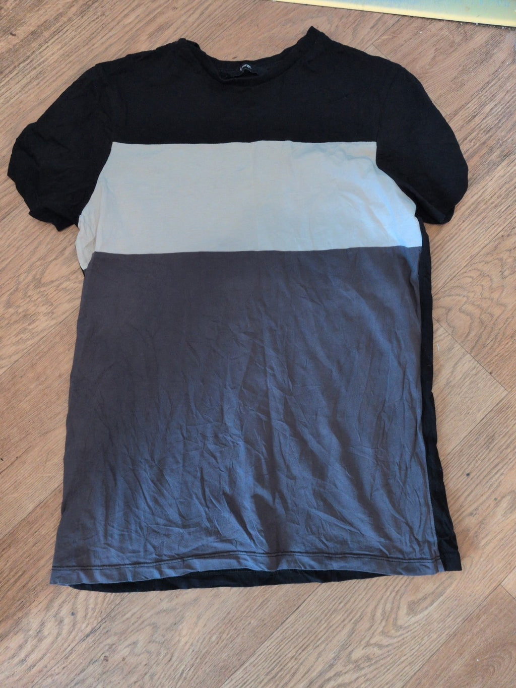George 14-15 Years Grey White And Black Short Sleeve T-shirt